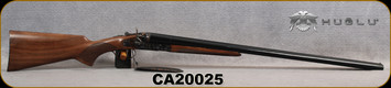 Huglu - 12Ga/3"/30" - 201HRZ - Hammer Sidelock - SxS Double Trigger - Grade AA Turkish Walnut Standard Grip/Case Hardened/Black Chrome/Chrome-Lined Barrels, 5pc. Mobile Choke, SKU# 8681715392240-2, S/N CA200254