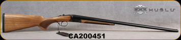 Huglu - 28Ga/3"/28" - 200A Mini - SxS Single Trigger - Grade AA Turkish Walnut/Case Hardened Receiver/Chrome-Lined  Barrels, 5pc. Mobile Choke, SKU# 8682109404952-2, S/N CA200451