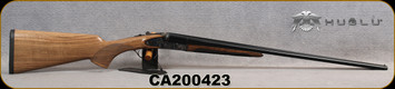 Huglu - 410Ga/3"/26" - 200AC Mini - SxS Single Trigger - Grade AA Turkish Walnut/Case Hardened Receiver w/Gr5 Hand Engraving/Chrome-Lined Barrels, Fixed Choke (F,IM) SKU# 8681715398280-2, S/N CA200423