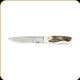Lamoureux and Sons - Anticosti Hunting Knife - 4" Blade - Stainless Steel CPM-S30V - Deer Antler Handle - LS-ANTIC-03