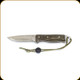 Lamoureux and Sons - Anticosti Pro Guide Hunting Knife - 4" Blade - Stainless Steel CPM-S30V - Olive Micarta Canvas Handle - LS-ANTIC-04