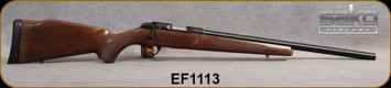 Sako - 22LR - Quad Varmint - Multi-Caliber Rimfire Rifle - Walnut Stock/Blued Finish, 22"Barrel, 5rd detachable magazine, Mfg# SS705R610, S/N EF1113