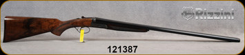 Rizzini - 16Ga/2.75"/28" - BR550 Round Body - Oil-Finish Turkish Walnut Stock w/Checkered Pistol Grip, Rounded Forend/Splinter Forend/Ornamental scroll engraved Scalloped Receiver/Blued Barrels, Single Select Trigger, S/N 121387