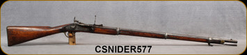 Consign - Snider-Enfield - .577Snider - Long Rifle - Side-hinged breechblock - Breech-Loading Black Powder Rifle - Wood Stock/Blued, 36.5"Barrel, Three Barrel Bands - no visible serial number