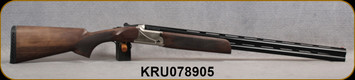 TriStar Arms - 12Ga/3"/28" - Upland Hunter EX Silver II - Big Rock Exclusive - Over/Under Shotgun - Select Turkish Walnut Stock & Forend/Acid-Etched Silver Receiver/Blued, vent-rib barrels, F/O Front Sight, Extractors, Mfg# 98730, S/N KRU07890$