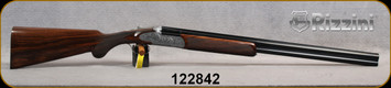 Rizzini - 16Ga/2.75"/28" - Regal EL - O/U Boxlock - Select Grade 3 Turkish Walnut Checkered Prince of Wales Stock/Roundbody Steel frame w/sideplates & Hand finished scroll engraved Coin-Finish receiver/Blued Barrels, Auto Ejectors, S/N 122842