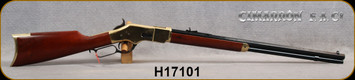 Cimarron - Uberti - 44Spl - 1866 Yellowboy Sporting Rifle - Walnut Stock/Brass/Standard Blue Finish, 24"Octagon Barrel, 12-Round Capacity, Mfg# CA219, S/N H17101
