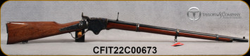 Taylor's & Co - Chiappa - 45LC - 1860 Spencer Rifle - Hand-Oiled Walnut/Case Color Receiver/Blued, 30"barrel, Butt-Stock Magazine Tube, Rear Ladder Sight, Fixed Front Blade Sight, Mfg# 220027, S/N CFIT22C00673