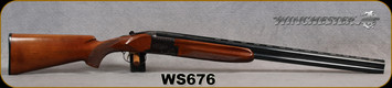 Used - Winchester - 12Ga/2.75"/28" - Model 91 - O/U - Walnut Stock/Engraved Receiver/Blued Finish, Fixed Choke