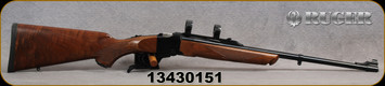 Consign - Ruger - 303British - No. 1A Sporter - Falling Block Rifle - American Walnut Stock/Blued Barrel, 22"Barrel, Mfg# 11348 - In original box