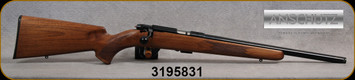 Anschutz - 22LR - Model 1710 D HB G-28 Classic - Oiled Walnut Classic straight comb hunting stock/Blued Finish, 18"Heavy Barrel, Mfg# 014864HB, S/N 3195831