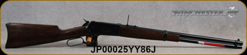 Winchester - 45-90Win - Model 1886 Saddle Ring Carbine - Lever Action - Straight grip Grade I walnut stock w/carbine-style forearm/polished blued finish, 22"Barrel, saddle ring, Mfg# 534281171, S/N JP00025YY86J