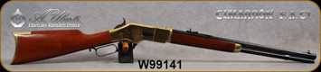 Cimarron - Uberti - 38WCF (38-40Win) - Model 1866 Yellowboy Short Rifle - Lever Action - Walnut Stock/Brass Receiver/Standard Blue Finish, 20"Octagon Barrel, 10-Round Capacity, Mfg# CA225, S/N W99141