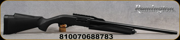 Remington - 12Ga/3"/23" - Model 870 Fieldmaster - Pump Action Shotgun - Black Synthetic Stock/Matte Black Finish, Fully Rifled Barrel, Cantileer Mount, Mfg# R68878