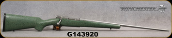 Consign - Gallager - 7mmRemMag - Custom - Winchester Action - Tri-Color Green w/Black & Tan Speckle/Matted Stainless, 24"Barrel, Decelerator Recoil Pad, Fluted Bolt Action & Floorplate - only 27rds fired