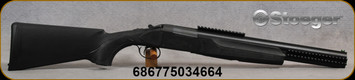 Stoeger - 12gA/3"/20" - Outback Double Defense - Break Action Shotgun - Black Synthetic Stock/Matte Black Finish, (2)Picatinny Rail accessory mounts, Mfg# 31089