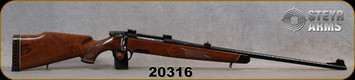 Consign - Steyr Mannlicher - 300H&H - Model S - Checkered Select Walnut Stock w/Rosewood Forend Tip & Grip Cap/Blued Finish, 25"Spiral Tapered Barrel, Factory Sights &Recoil Pad, Detachable Magazine - very low rounds fired