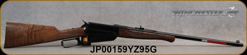 Winchester - 405Win - Model 1895 High Grade - Lever Action w/Box Magazine - Grade III/IV Walnut Straight grip stock/Gloss blued finish, 24"Button rifled Barrel, Marble Arms gold bead front-buckhorn rear sight, Mfg# 534286154, S/N JP00159YZ95G