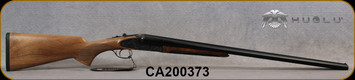 Huglu - 16Ga/2.75"/28" - 200AC - SxS Single Trigger - Grade AA Turkish Walnut/Case Hardened Grade V Hand Engraved Receiver/Chrome-Lined Barrels, Extractors, Fixed Choke (M/IC), SKU# 8682109404853-2GR5, S/N CA200376 - Barrel finish imperfection