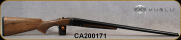 Huglu - 16Ga/2.75"/28" - 200A - SxS w/Extractors - Pistol Grip Grade 2 Turkish Walnut/Case Color Hand Engraved Receiver/Chrome-Lined Barrels, IC/IM, SKU: 8682109403733P, S/N CA200171 - Barrel finish imperfection