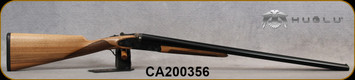 Huglu - 16Ga/2.75"/28" - 200AC - SxS Single Trigger - Grade AA Turkish Walnut/Case Hardened Receiver/Chrome-Lined Barrels, Extractors, Fixed Choke (M/IC), SKU# 8682109404846-2, S/N CA200356 - Barrel finish imperfection
