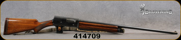 Consign - Browning - FN - 12Ga/2.75"/29" - A-5 - Semi-Auto - Walnut Prince of Wales/Blued Finish - in padded soft case - see description for more details