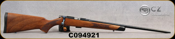 Consign - CZ - 22LR - 452-2E ZKM American Farewell Ltd Edition - #157 of 1000 - Turkish walnut stock w/Ebony forend tip & Upgraded checkering/Engraved action/Blued, 22"Barrel, Flame-Blued bolt handle,safety catch,action screws&swivel studs - unfired