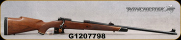 Used - Winchester - 338WinMag - Model 70 Sporter - Walnut Monte Carlo Stock w/Ebony Forend Tip/Blued, 24"Barrel - few safe marks - New, unfired - in original box
