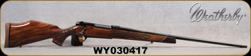 Weatherby - 257WbyMag - Mark V Lazermark - Five-Panel Limited Edition - Select Claro Walnut w/Rosewood caps & Maple Spacers/High Lustre Blued, 26"Barrel, LXX Trigger, Mfg# MLMM257WR6O, S/N WY030417
