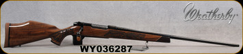 Weatherby - 340Wby - Mark V Lazermark - Five-Panel Limited Edition - Select Claro Walnut w/Rosewood caps & Maple Spacers/High Lustre Blued, 26"Barrel, LXX Trigger, Mfg# MLMM340WR6O, S/N WY036287
