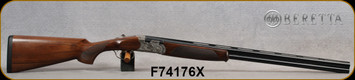 Beretta - 20Ga/3"/28" - Model 687 Silver Pigeon III - Field O/U - Grade AA Walnut w/Scnabel Forend/5-axis Laser Engraved Nickel Receiver/Blued, OCHP, 6x6mm Rib, Mfg# 3W58P5N2AA311, S/N F74176X