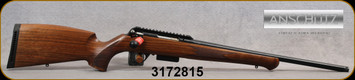 Anschutz - 300AAC - Model 1771 D G-15x1 German - Walnut German-Style Stock/Blued Finish, 2-Stage Trigger, Mfg# 014547/100-1771D510T, S/N 3172815