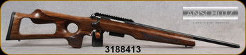 Anschutz - 22Hornet - Model 1771 G-15x1 Thumbhole - Select Walnut Thumbhole Stock/Blued Finish, 20"Threaded Barrel, Two-Stage Trigger, Mfg# 100-1771THUMBHOLE510/015333, S/N 3188413