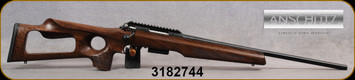 Anschutz - 22Hornet - Model 1771 Thumbhole - Select Walnut Thumbhole Stock/Blued Finish, 23"Barrel, Two-Stage Trigger, Mfg# 100-1771THUMBHOLE586/015334, S/N 3182744