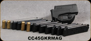 Consign - Colt - 45Cal - Model 1911 pkg - GKR Holster & Magazines - (8) 8rd magazines/(4) 10rd magazines - 45LC/45ACP mags