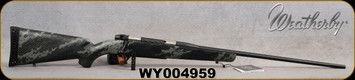 Consign - Weatherby - 6.5WbyRPM - Mark V Backcountry Ti - Carbon Fiber Stock Black/Grey Sponge Accent/Titanium Receiver/Graphite Black Cerakote, 24"Fluted Barrel, 4rd Capacity, Accubrake ST, Mfg# MBT01N65RWR6B - NIB