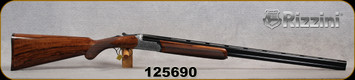 Rizzini - 32Ga/2.75"/29" - Round Body EM - Select Grade III Turkish Walnut Stock w/Checkered Prince of Wales Grip, Rounded Forend/Floral Scroll Engraved Coin Finish Receiver/Blued Barrels, Single Select Trigger, Auto Ejectors, IC/M Choke S/N 125690