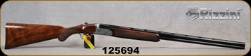 Rizzini - 32Ga/2.75"/29" - Aurum Small - Box-lock O/U - Select Turkish Walnut stock w/Prince of Wales Grip & rounded forend/Coin Finished Game-Scene Engraved Receiver/Blued, Vent-Rib Barrels, Auto Ejectors, Single Select Trigger, S/N 125694