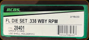 RCBS - Full Length Dies - 338 Wby RPM - 28401