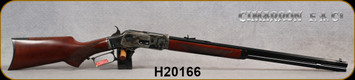 Cimarron - Uberti - 357Mag - 1873 Deluxe Sporting - Lever Action Rifle - Hand Checkered Pistol Gip Walnut Stock/Case Hardened Frame/Blued, 24.25"Octagonal Barrel, 12 Round Tubular Magazine, Mfg# CA276, S/N H20166