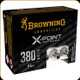 Browning - 380 Auto - 95 Gr - X-Point Defense - Jacketed Hollow Point - 20ct - B191703802