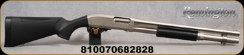Remington - 12Ga/3"/18.5" - Model 870 Express Marine Magnum - Pump Action - Black Synthetic Stock/Nickel Plated Finish, Bead front sight, Mfg# R25012