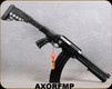 Axor Arms - 12Ga/3"/12" - Folding Magazine-fed Pump Shotgun (FMP) - Telescoping stock w/built-in shell holder/Folding Receiver/Black Finish, Machined Top Picatinny rail, 10rd magazine