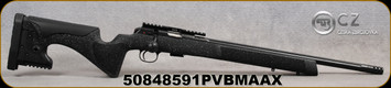 CZ - 22LR - Model 457 Long Range Precision(LRP) - Black Soft Touch Composite Stock/Matte Blued, 20"Fluted, Threaded(1/2x20)Varmint Barrel, 25 MOA Weaver-Style Rail, Mfg# 5084-8591-PVBMAAX