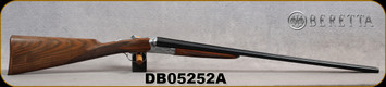 Beretta - 28Ga/2.75"/28" - Model 486 Parallelo Floral - SxS - Grade AA Walnut English Grip Stock/Floral Engraved Receiver/Blued Barrel, OCHP, Inner Chokes, 10x5.5Rib, Single Trigger, Mfg# A5Y156BC4AAD10, S/N DB05252A