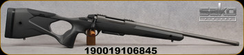Sako - 308Win - Model S20 Hunter - Grey w/Black S20 Ergonomic Hunting Rifle Stock/Stainless Steel w/Tungsten Cerakote, CHF, 20"Fluted&Threaded(5/8-24)Barrel, 1:11"Twist, 5rd Detachable S20 Cartridge+ Magazine, Mfg# SKS2936A40A974
