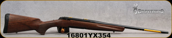 Browning - 243Win - X-Bolt Micro Midas Left Hand - Bolt Action Rifle - Satin Finish Grade I Black Walnut Stock/Matte Blued, 20"Barrel, Mfg# 035279211, S/N 16801YX354