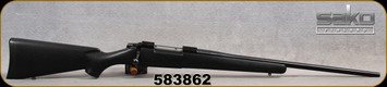 Consign - Sako - 338WinMag - Model AV Fiberclass - Factory McMillan Black Textured Fiberglass Synthetic Stock/Blued Finish, 24.3"Barrel, Integral Dovetail receiver - Very low rounds fired