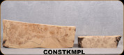 Consign - Stock Blank -Birds-eye Maple - Two Piece - 20"x8"x2.8" & 12"x2.4"x3.4"