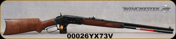 Winchester - 45LC - Model 1873 Sporter CH Pistol Grip - Lever Action - Grade III Walnut Pistol Grip Stock/Case Hardened Receiver/Blued, 24" Octagon barrel, Mfg# 534228141, Serial Number 26!!
